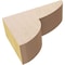 Ekena Millwork 2"W x 6"D x 4"H Classic Crestline Rough Cedar Woodgrain TimberThane Corbel, Primed Tan CORUR02X06X04CRERCPR - alternate 5